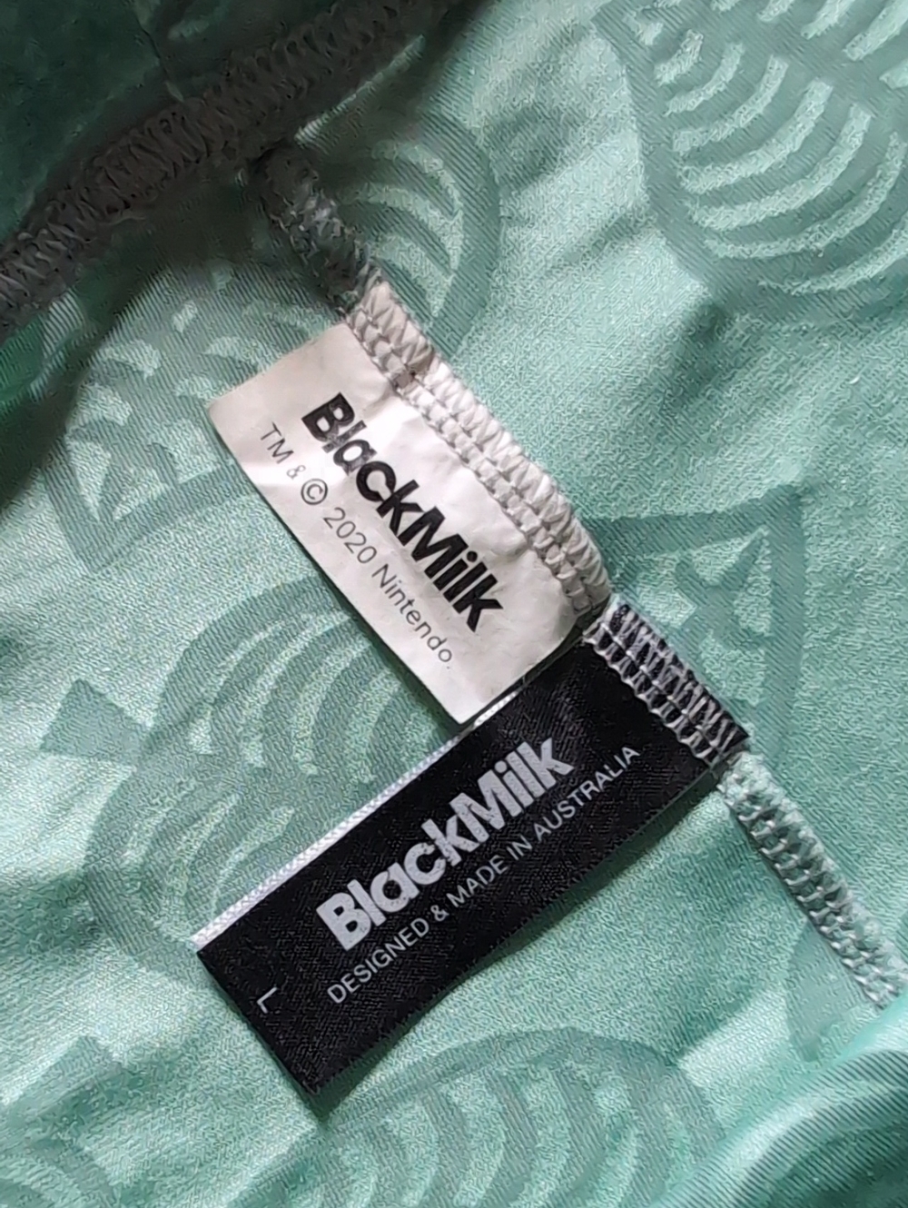 Blackmilk Animal Crossing New Horizons Burned Velvet Green Leaf Legging Large - Picture 7 of 11